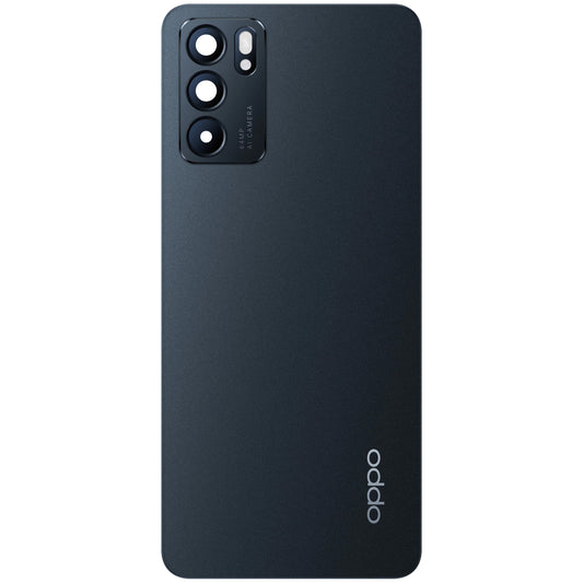 Akku-Abdeckung Oppo Reno6 5G, Schwarz (Stellar Black), Service Pack 4907797
