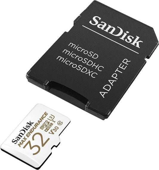 Speicherkarte microSDHC SanDisk MAX Endurance, 32Gb, Klasse 10 / UHS-1 U3, mit Adapter SDSQQVR-032G-GN6IA