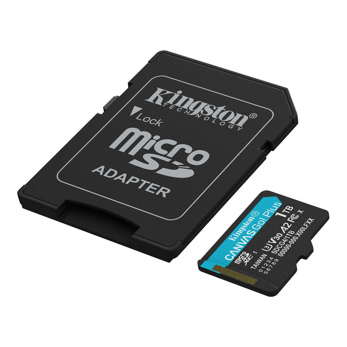 Kingston Canvas Go Plus Android A2 microSDXC Speicherkarte, 1TB, Klasse 10 / UHS-1 U3, mit Adapter SDCG4/1TB