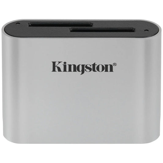 Kingston Workflow USB-C Kartenleser, Dual SD, Grau WFS-SD