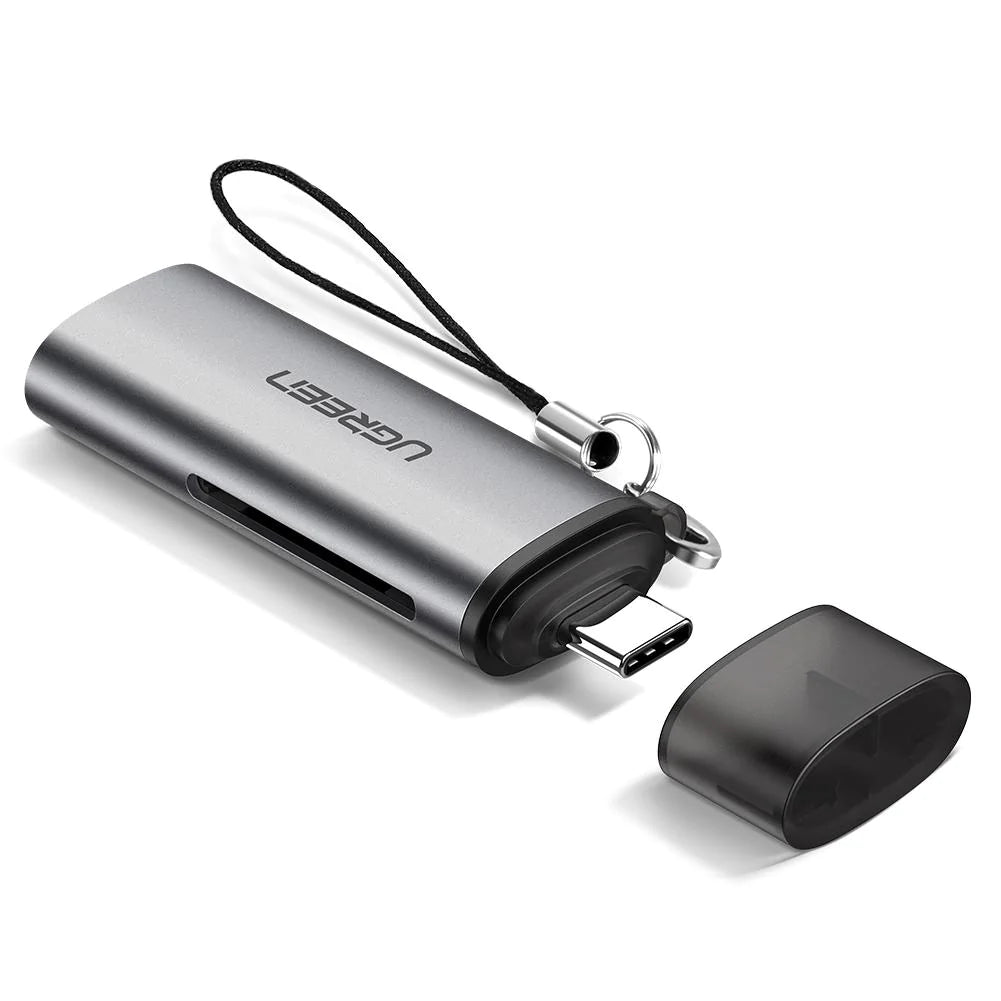 Kartenleser USB-C UGREEN CM184, SD - microSD, Grau