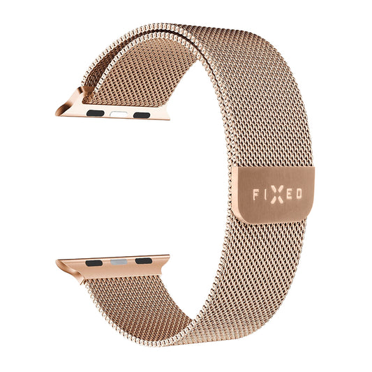 Fixed Mesh Armband für Apple Watch 42mm / 41mm / 40mm / 38mm Serie, Roségold