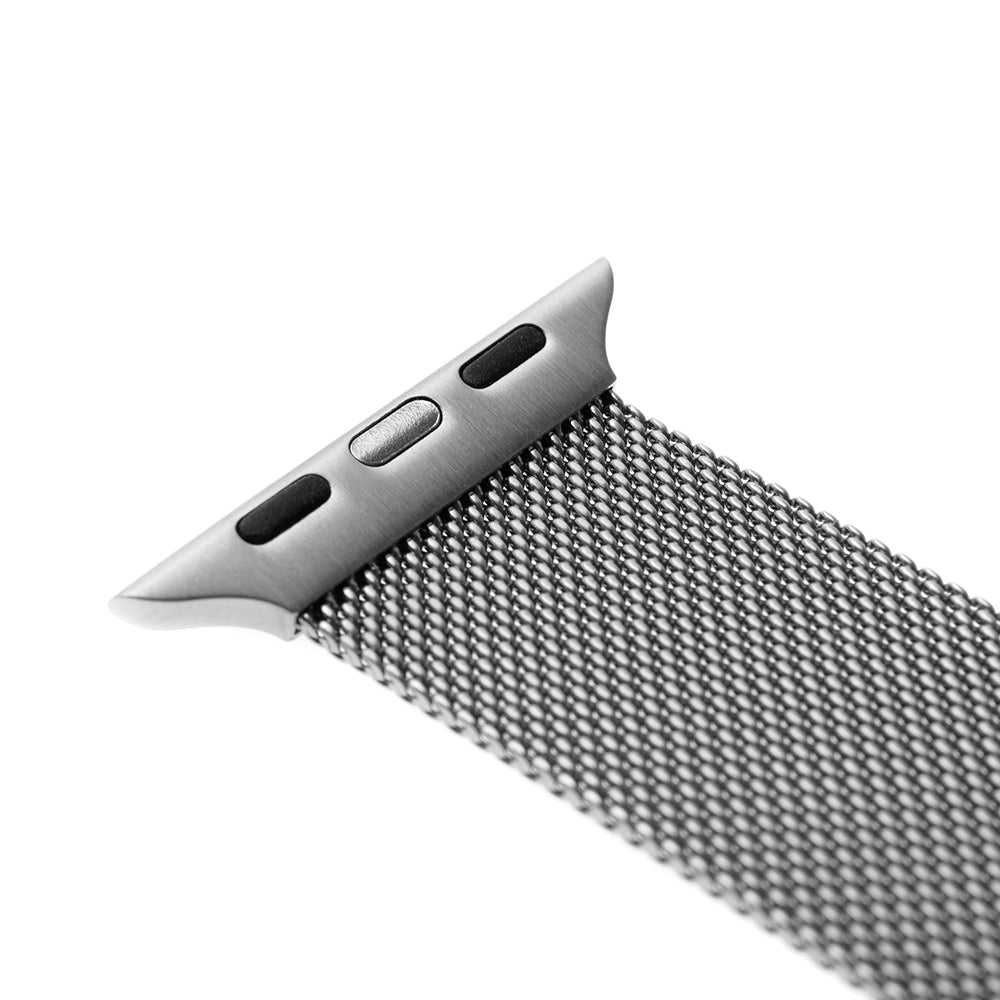 Fixed Mesh Armband für Apple Watch 49mm / 46mm / 45mm / 44mm / 42mm Serie, Silberfarben