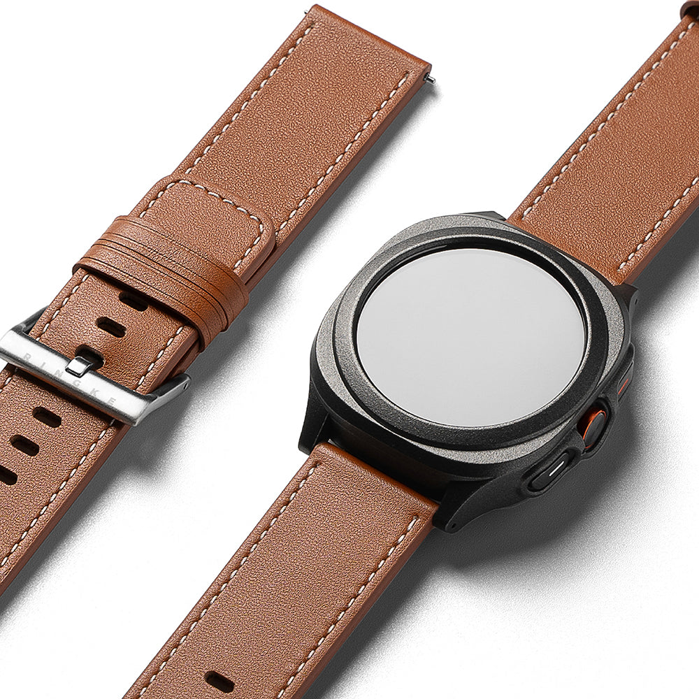 Ringke One Basic Bold Armband für Fossil Watch / Mobvoi Watch / Suunto Watch Series, 24mm, Braun