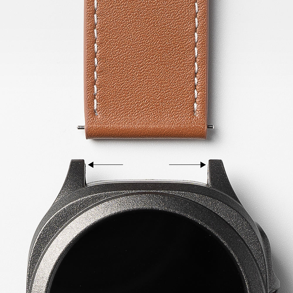Ringke One Basic Bold Armband für Fossil Watch / Mobvoi Watch / Suunto Watch Series, 24mm, Braun