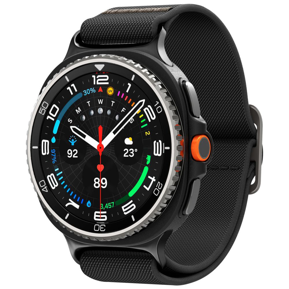 Spigen Lite Fit Armband für Samsung Galaxy Watch8 / Watch8 Classic Series, Schwarz AMP10117