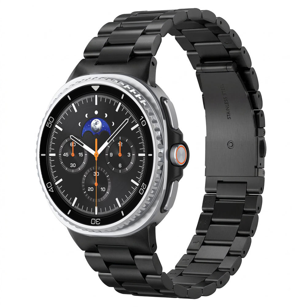 Spigen Modern Fit 316L Armband für Samsung Galaxy Watch9 / Watch8 / Watch8 Classic Series, Schwarz AMP11608