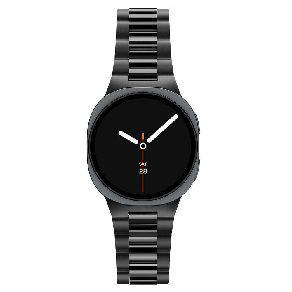 Spigen Modern Fit 316L Armband für Samsung Galaxy Watch9 / Watch8 / Watch8 Classic Series, Schwarz AMP11608