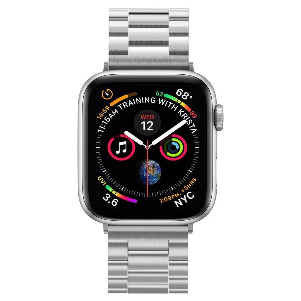 Spigen Modern Fit Armband für Apple Watch 49mm / 46mm / 45mm / 44mm / 42mm Serie, Silber 062MP25404