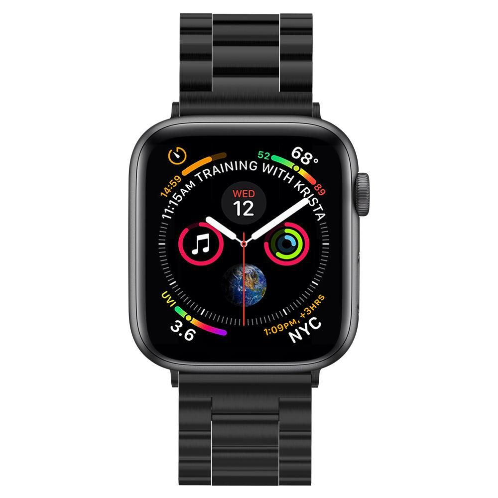 Spigen Modern Fit Armband für Apple Watch 49mm / 46mm / 45mm / 44mm / 42mm Serie, Schwarz 062MP25403