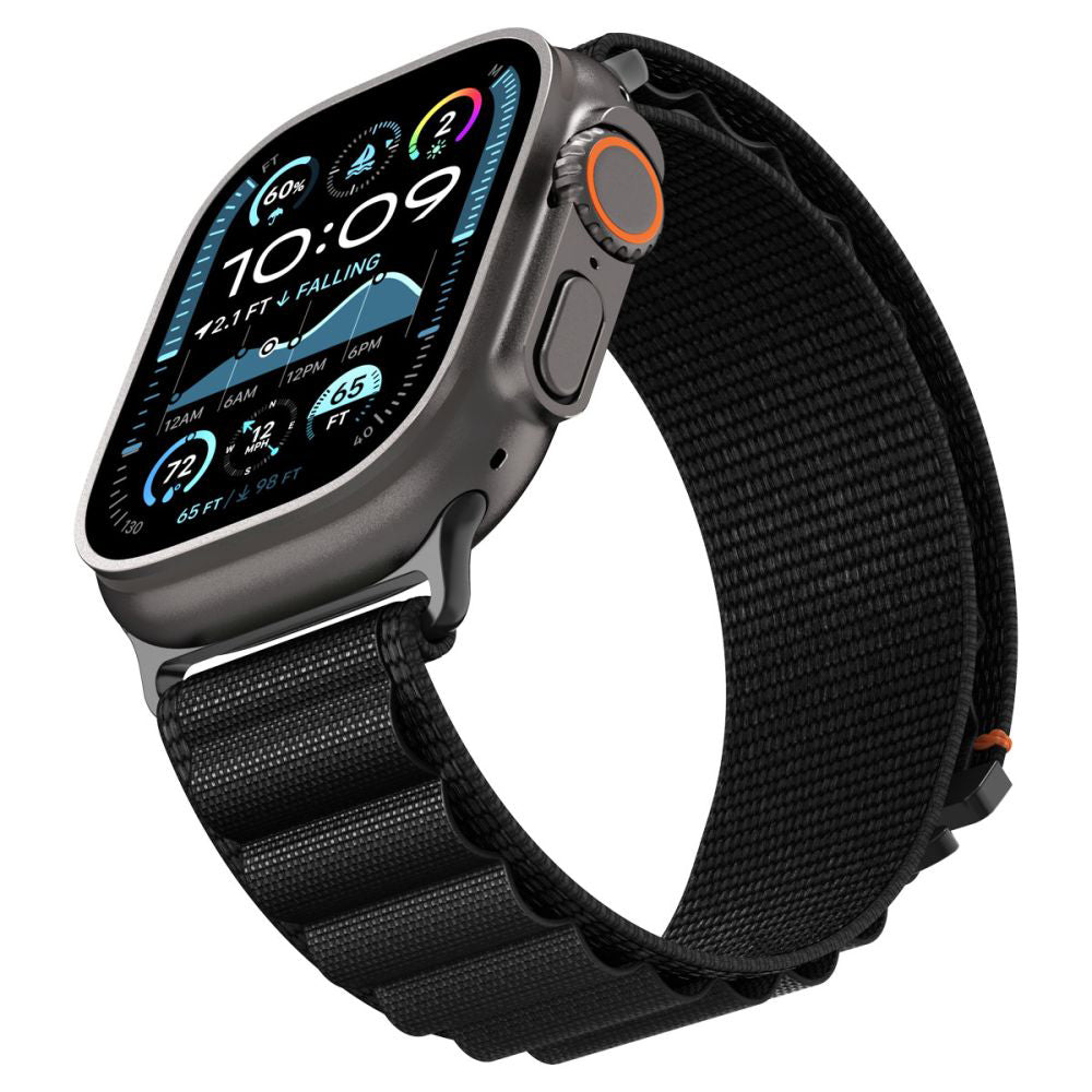Spigen WBF1 Armband für Apple Watch 49mm / 46mm / 45mm / 44mm Serie, Schwarz AMP10144