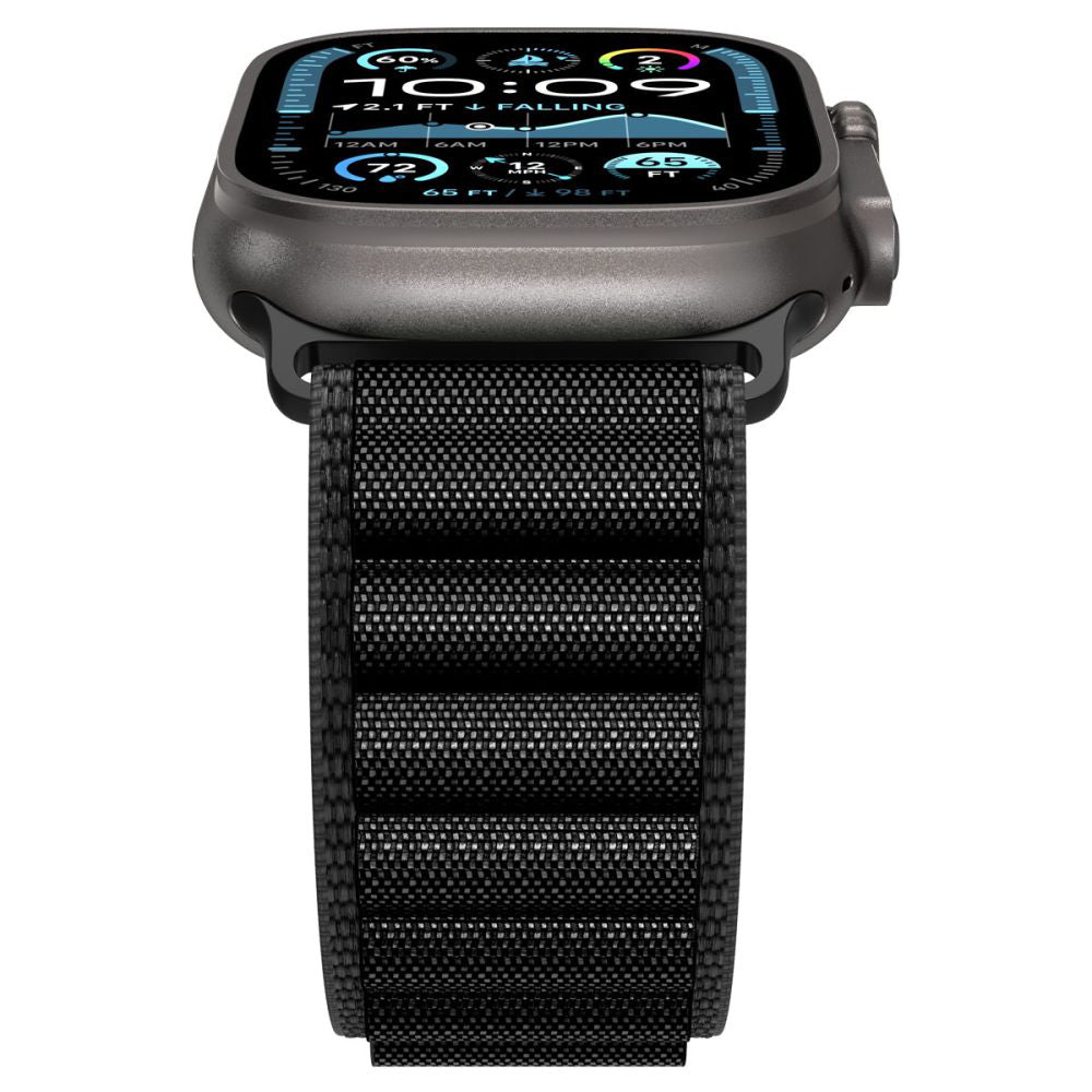 Spigen WBF1 Armband für Apple Watch 49mm / 46mm / 45mm / 44mm Serie, Schwarz AMP10144