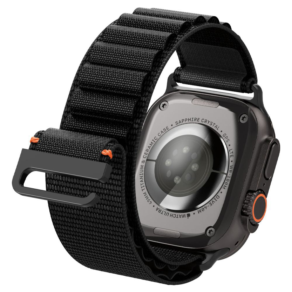 Spigen WBF1 Armband für Apple Watch 49mm / 46mm / 45mm / 44mm Serie, Schwarz AMP10144