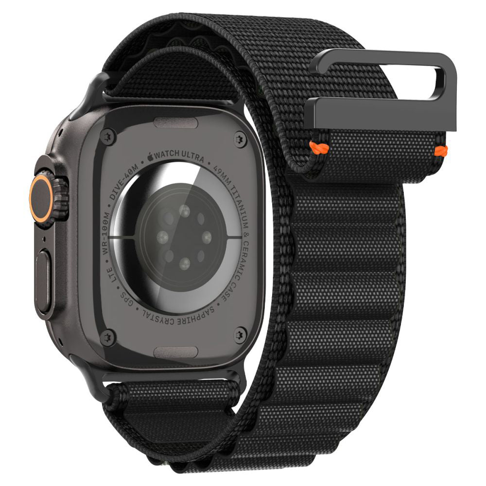 Spigen WBF1 Armband für Apple Watch 49mm / 46mm / 45mm / 44mm Serie, Schwarz AMP10144