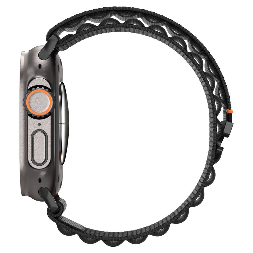 Spigen WBF1 Armband für Apple Watch 49mm / 46mm / 45mm / 44mm Serie, Schwarz AMP10144