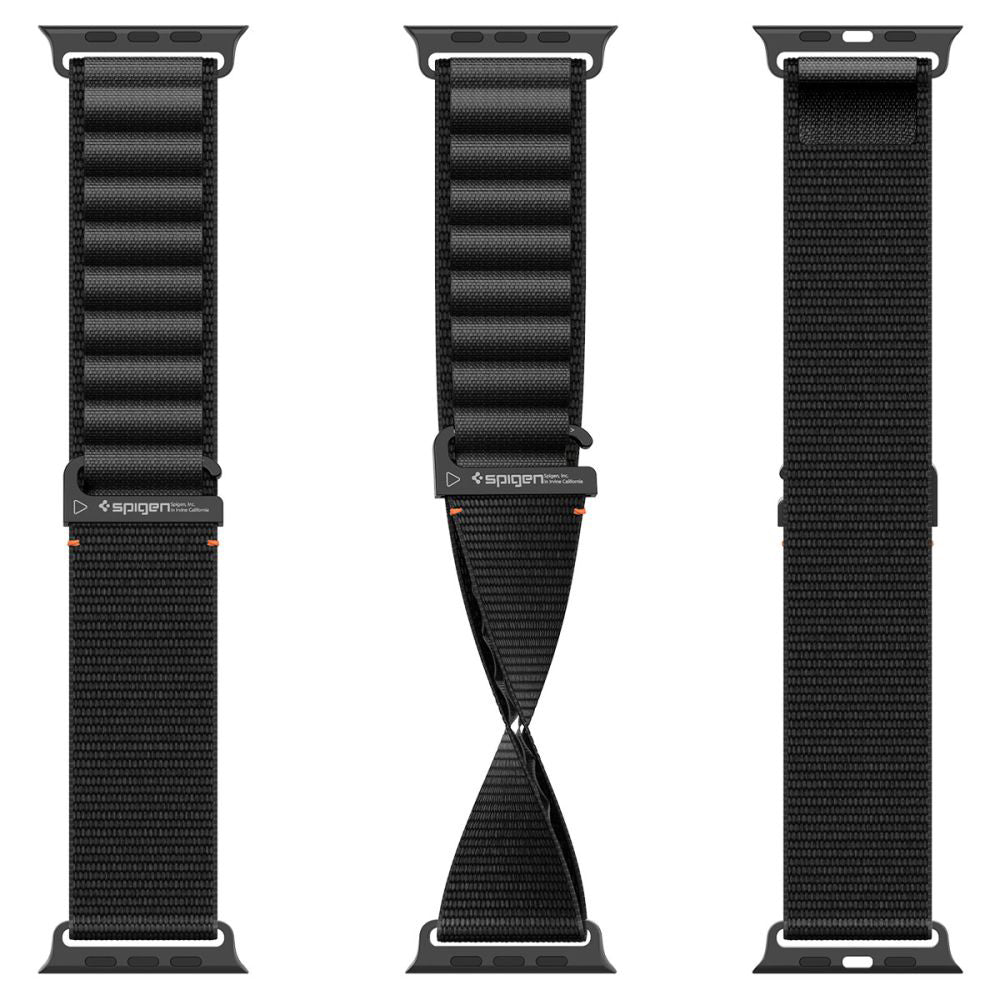 Spigen WBF1 Armband für Apple Watch 49mm / 46mm / 45mm / 44mm Serie, Schwarz AMP10144