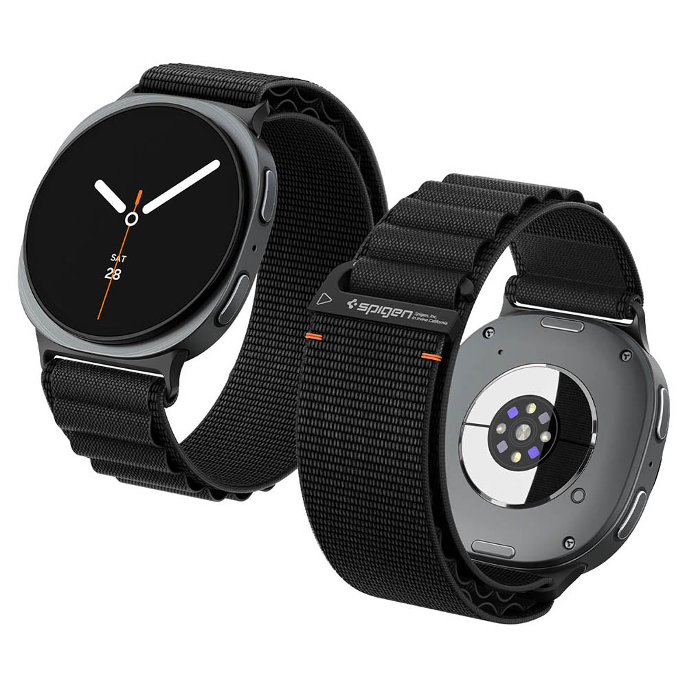 Spigen WBF1 Armband für Samsung Galaxy Watch9 / Watch8 / Watch8 Classic Series, Schwarz AMP11607