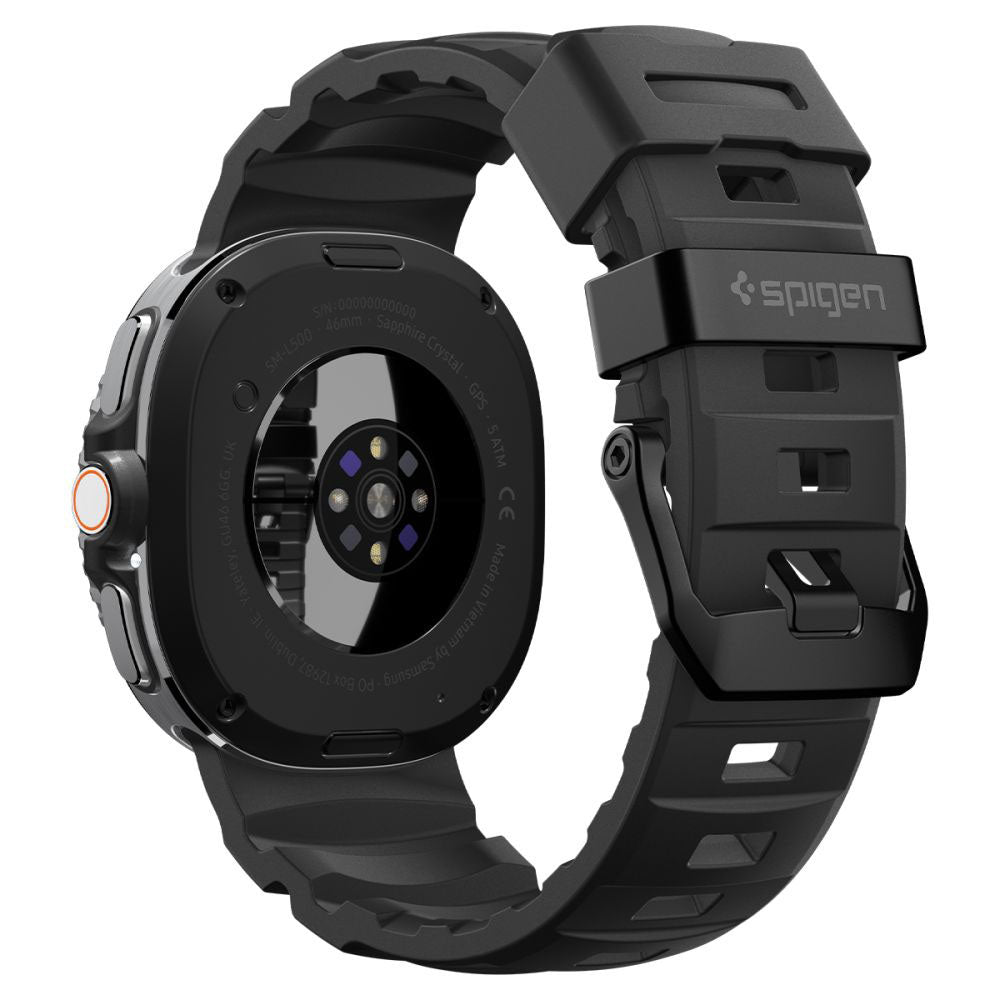 Spigen WBS2 Armband für Samsung Galaxy Watch8 / Watch8 Classic Series, Schwarz AMP10151