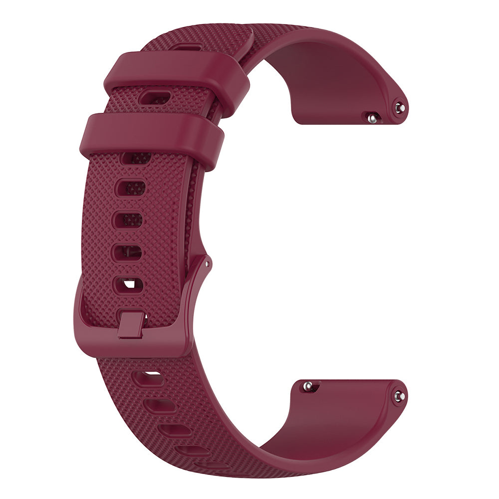 Techsuit W006 Armband für Samsung Galaxy Watch / Huawei Watch Series, 20mm, Kirschrot