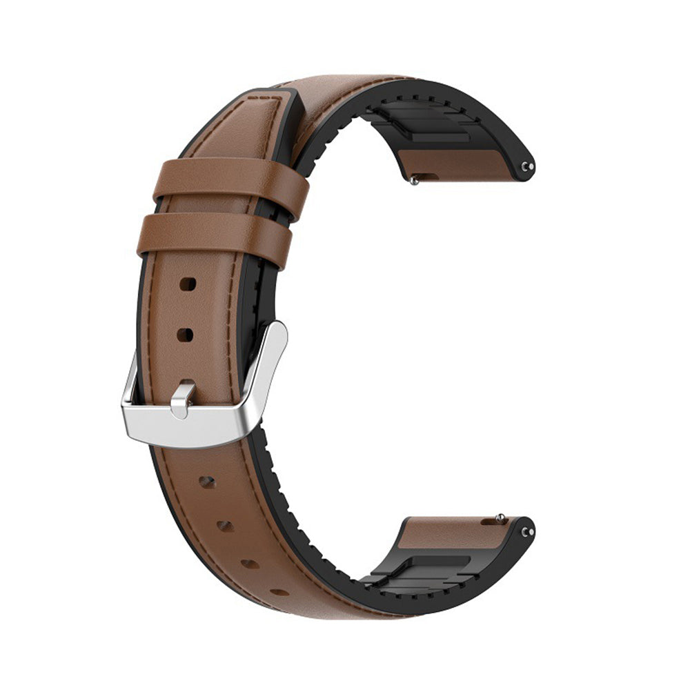 Techsuit W007 Armband für Samsung Galaxy Watch / Huawei Watch Series, 22mm, Braun