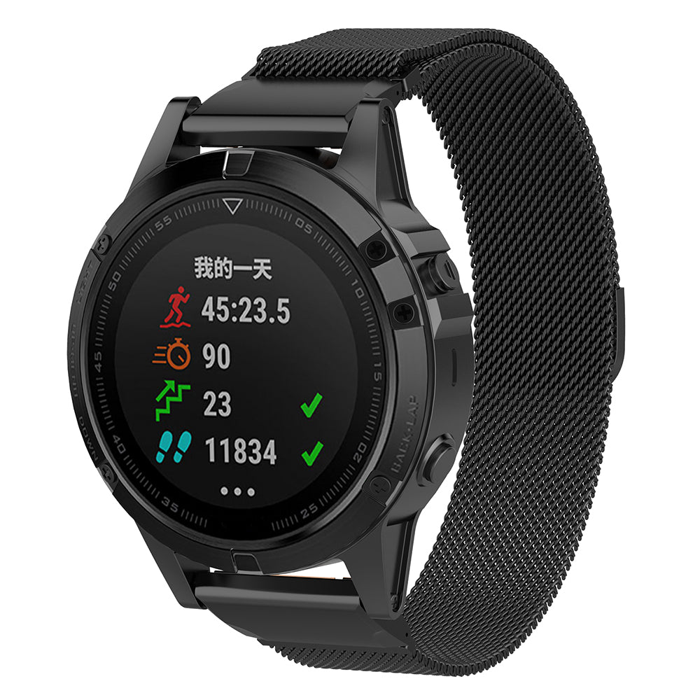 Techsuit W009 Strap for Garmin Instinct / Approach / Fenix Watch Series, 20mm, Black