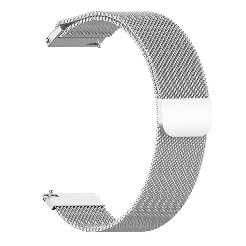 Techsuit W009 Armband für Huawei Watch / Garmin Watch Series, 18mm, Silber