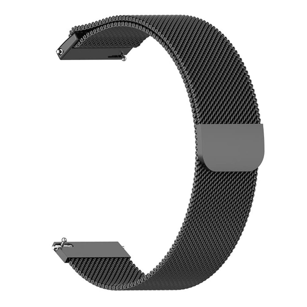 Techsuit W009 Armband für Huawei Watch / Garmin Watch Series, 18mm, Schwarz