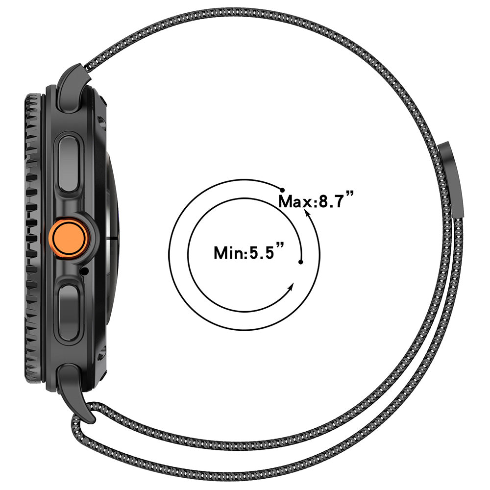 Techsuit W009 Armband für Samsung Galaxy Watch8 / Watch8 Classic Series, Roségold