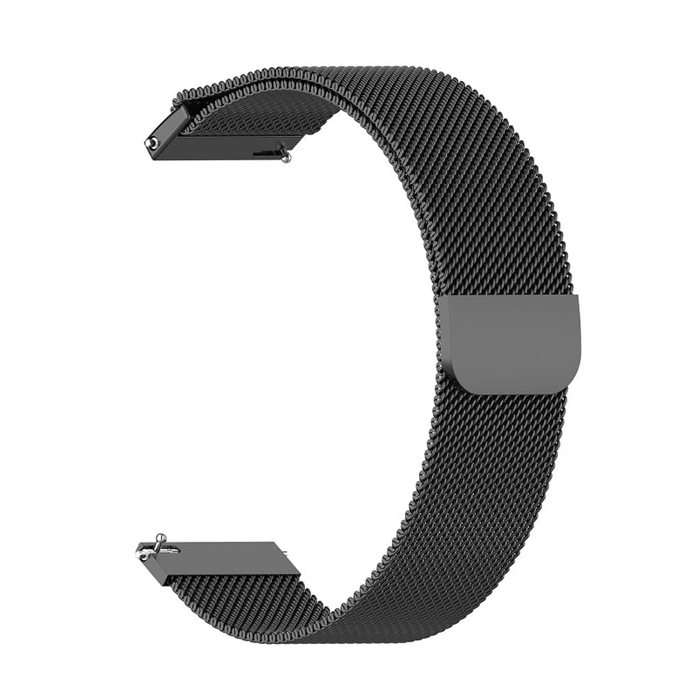Techsuit W009 Armband für Samsung Galaxy Watch / Huawei Watch Series, 22mm, Schwarz