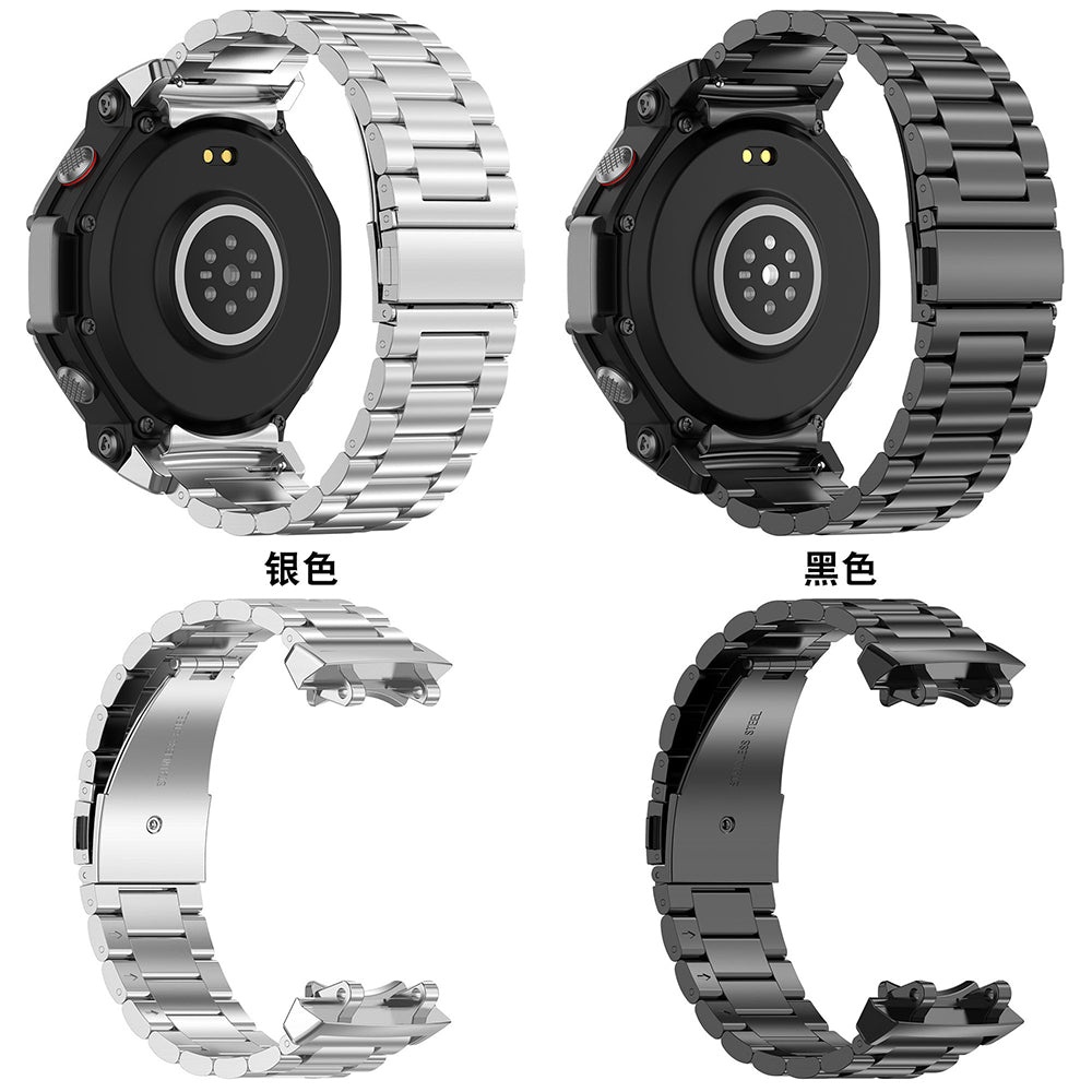 Techsuit W010 Armband für Amazfit T-Rex 3, Silberfarben
