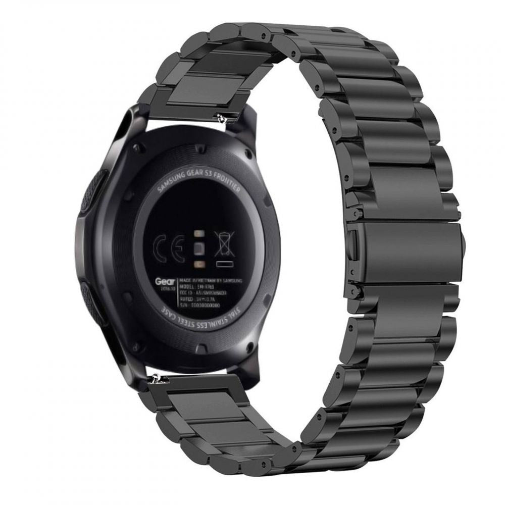 Techsuit W010 Strap for Huawei Watch / Garmin Watch Series, 18mm, Black