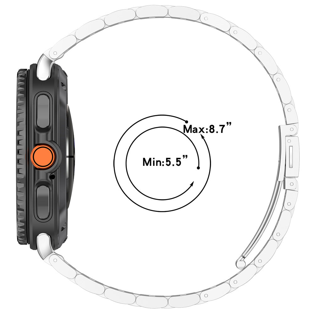 Techsuit W010 Armband für Samsung Galaxy Watch8 / Watch8 Classic Series, Schwarz