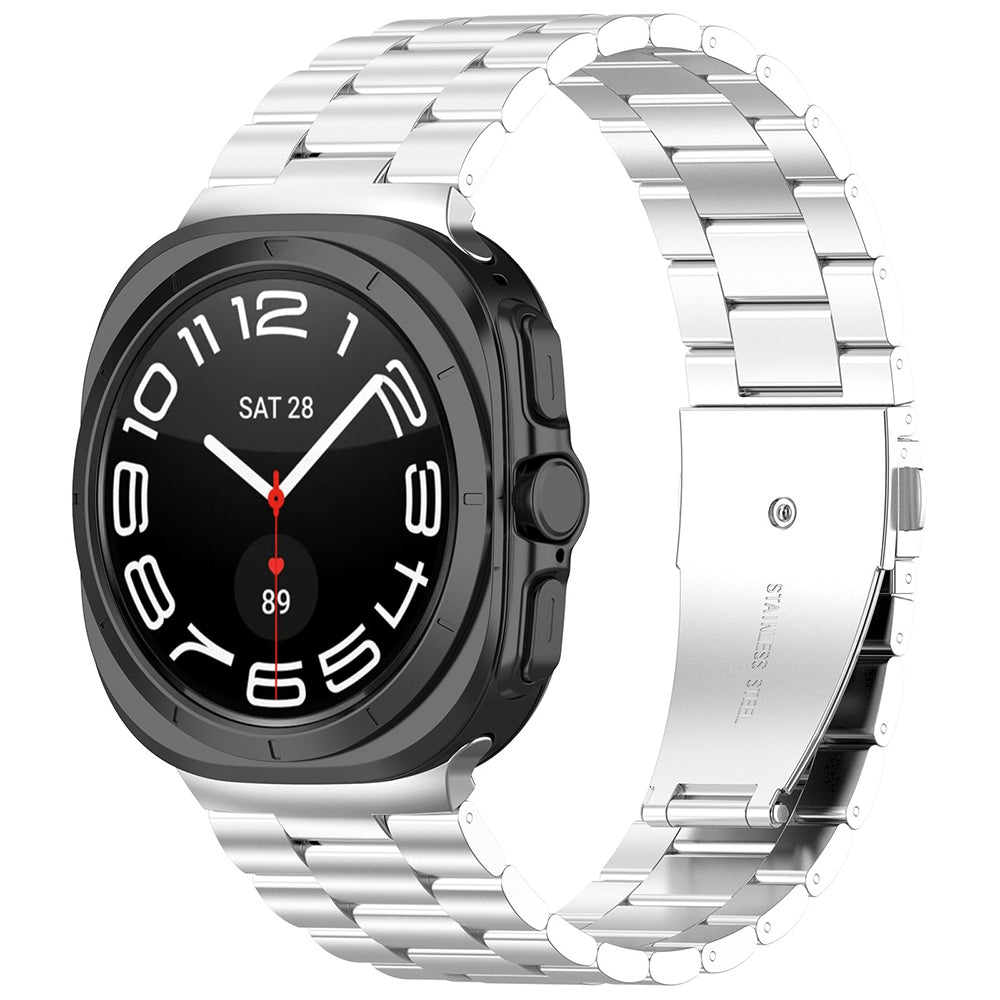 Techsuit W010 Armband für Samsung Galaxy Watch Ultra, Silber