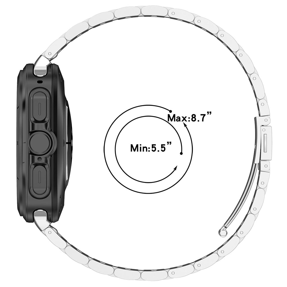Techsuit W010 Armband für Samsung Galaxy Watch Ultra, Silber