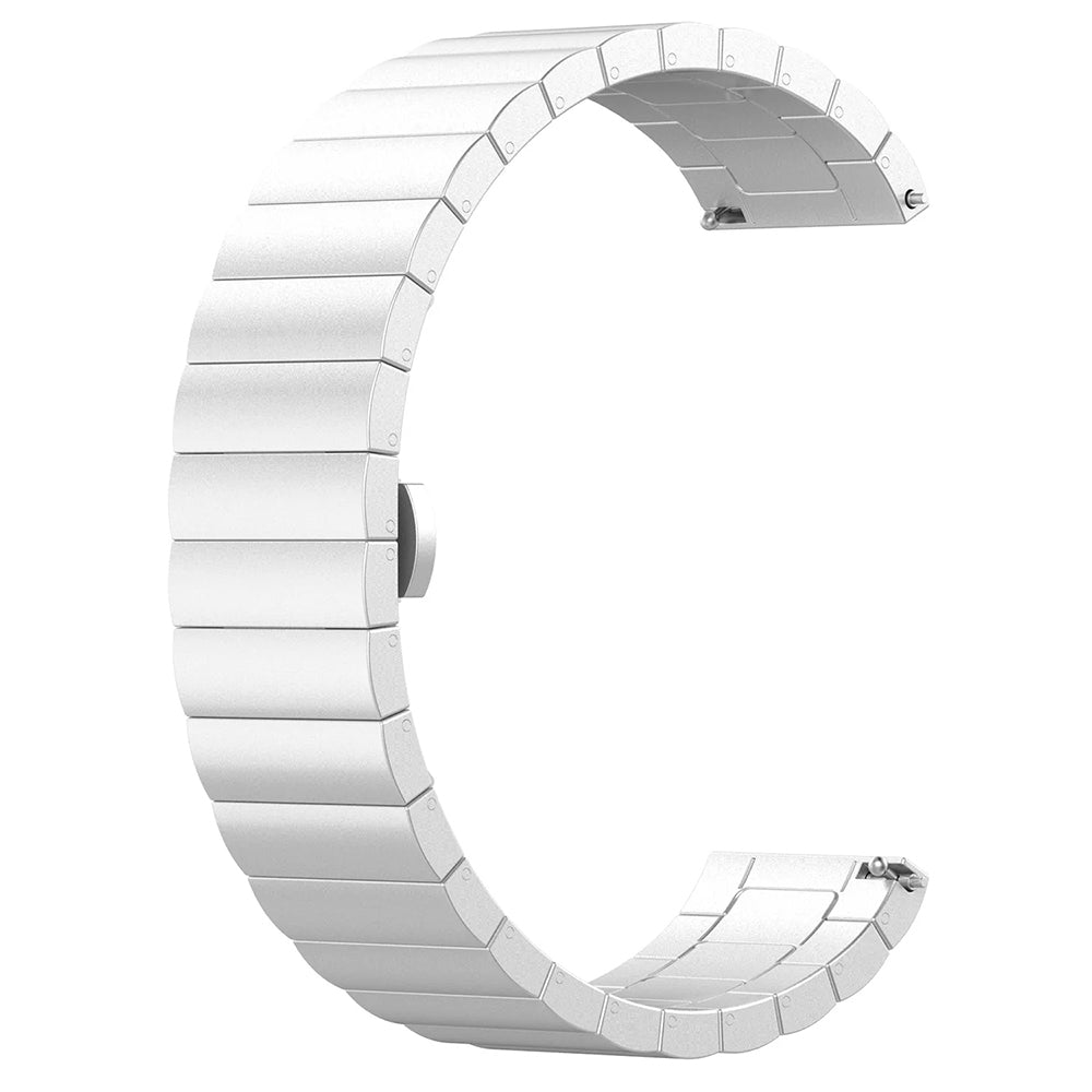 Techsuit W012 Armband für Huawei Watch / Xiaomi Watch Series, 22mm, Silberfarben
