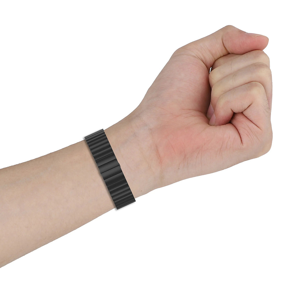 Techsuit W012 Armband für Huawei Watch / Xiaomi Watch Series, 22mm, Silberfarben