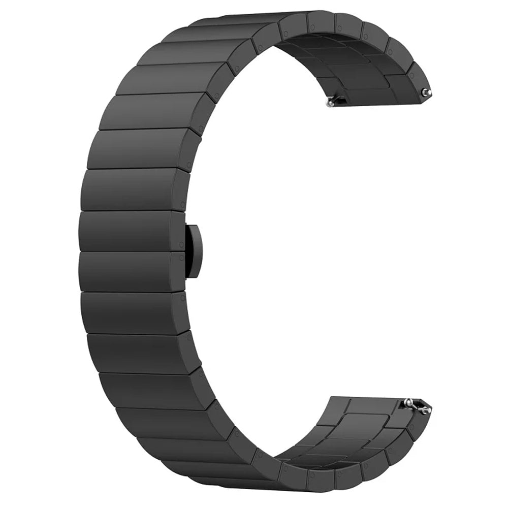 Techsuit W012 Armband für Samsung Galaxy Watch / Huawei Watch Series, 20mm, Schwarz