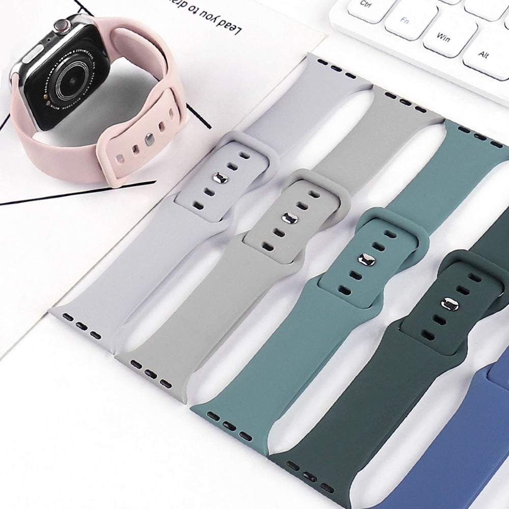 Techsuit W031 Armband für Apple Watch 42mm / 41mm / 40mm / 38mm Serie, Grau