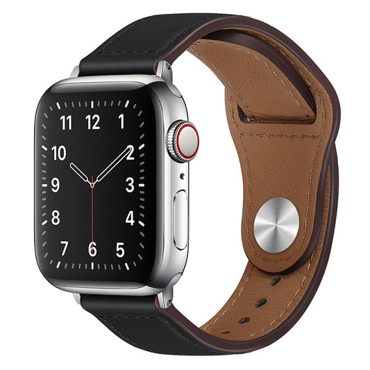 Techsuit W033 Armband für Apple Watch 42mm / 41mm / 40mm / 38mm Serie, Schwarz