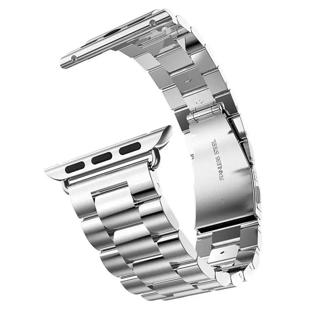 Techsuit W036 Armband für Apple Watch 49mm / 46mm / 45mm / 44mm / 42mm Serie, Silber