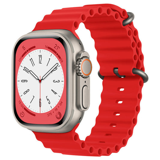 Techsuit W038 Armband für Apple Watch 42mm / 41mm / 40mm / 38mm Serie, Rot
