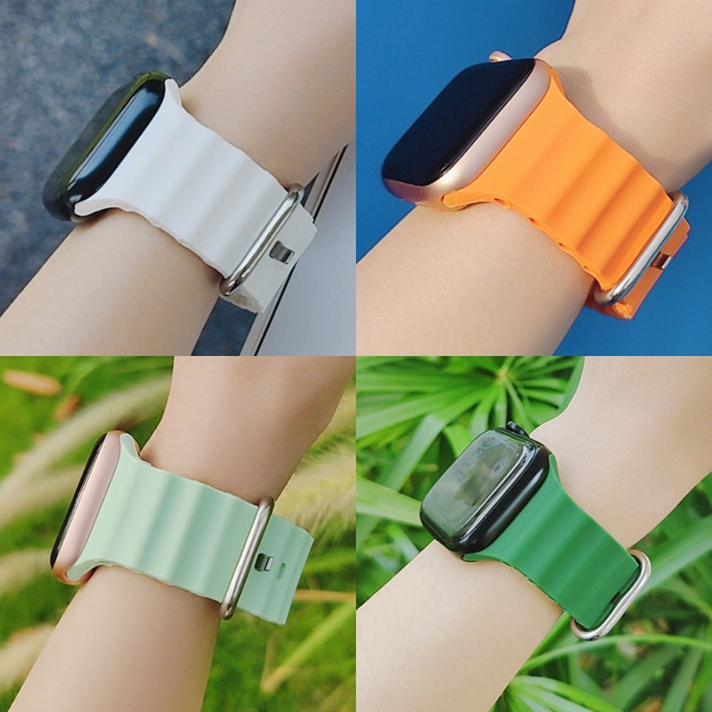 Techsuit W038 Armband für Apple Watch 49mm / 46mm / 45mm / 44mm / 42mm Serie, Rosa