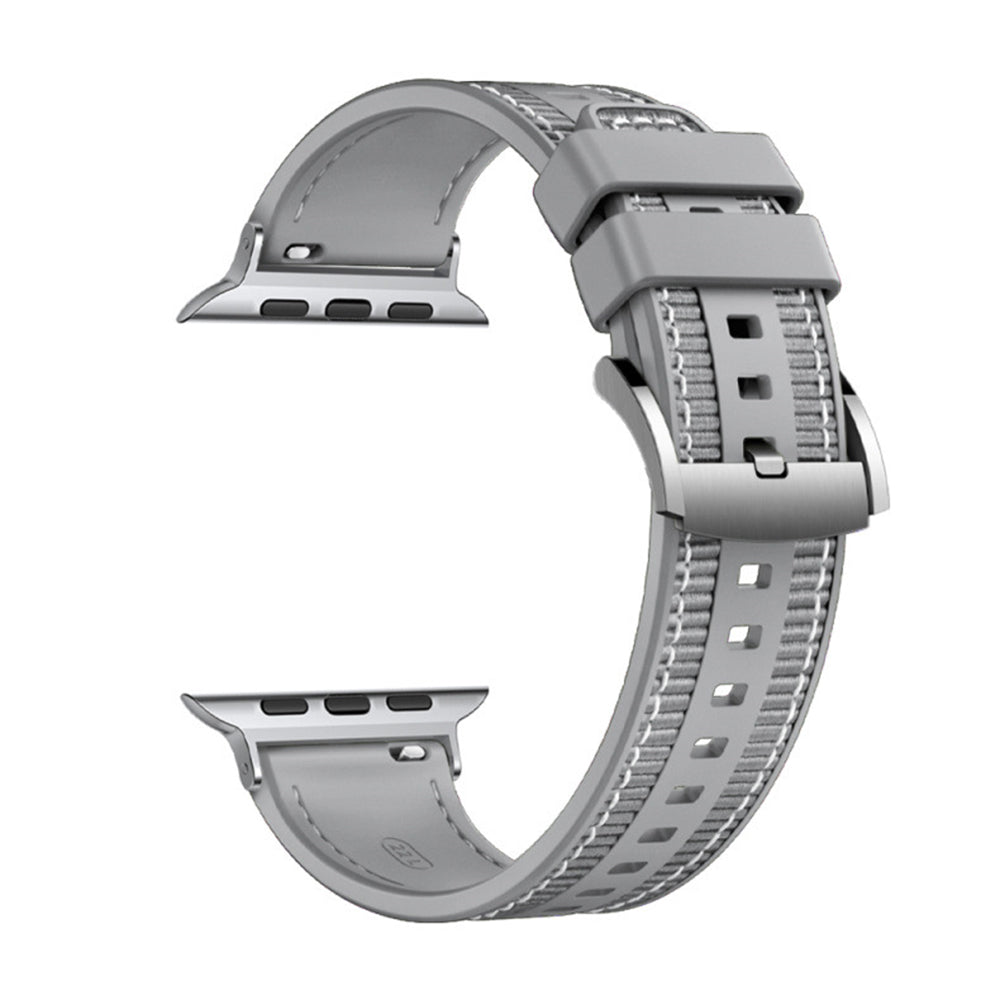 Techsuit W051 Armband für Apple Watch 42mm / 41mm / 40mm / 38mm Serie, Grau
