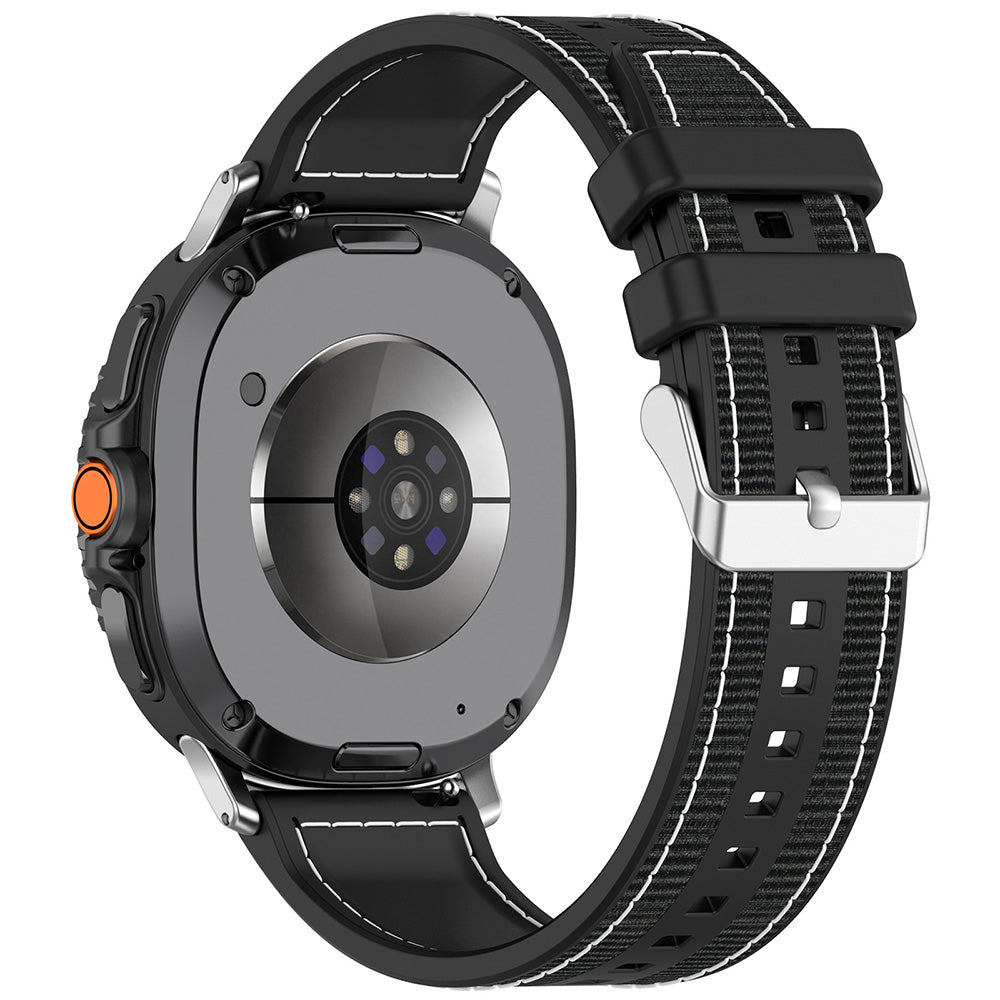 Techsuit W051 Armband für Samsung Galaxy Watch8 / Watch8 Classic Series, Schwarz
