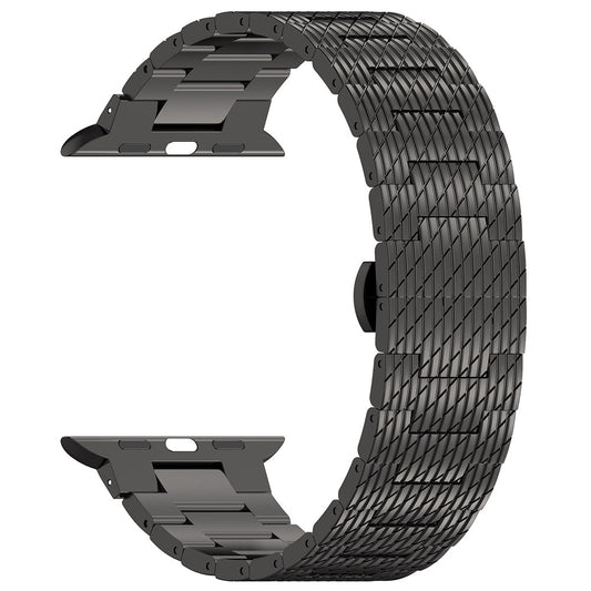 Techsuit W052 Armband für Apple Watch 42mm / 41mm / 40mm / 38mm Serie, Schwarz