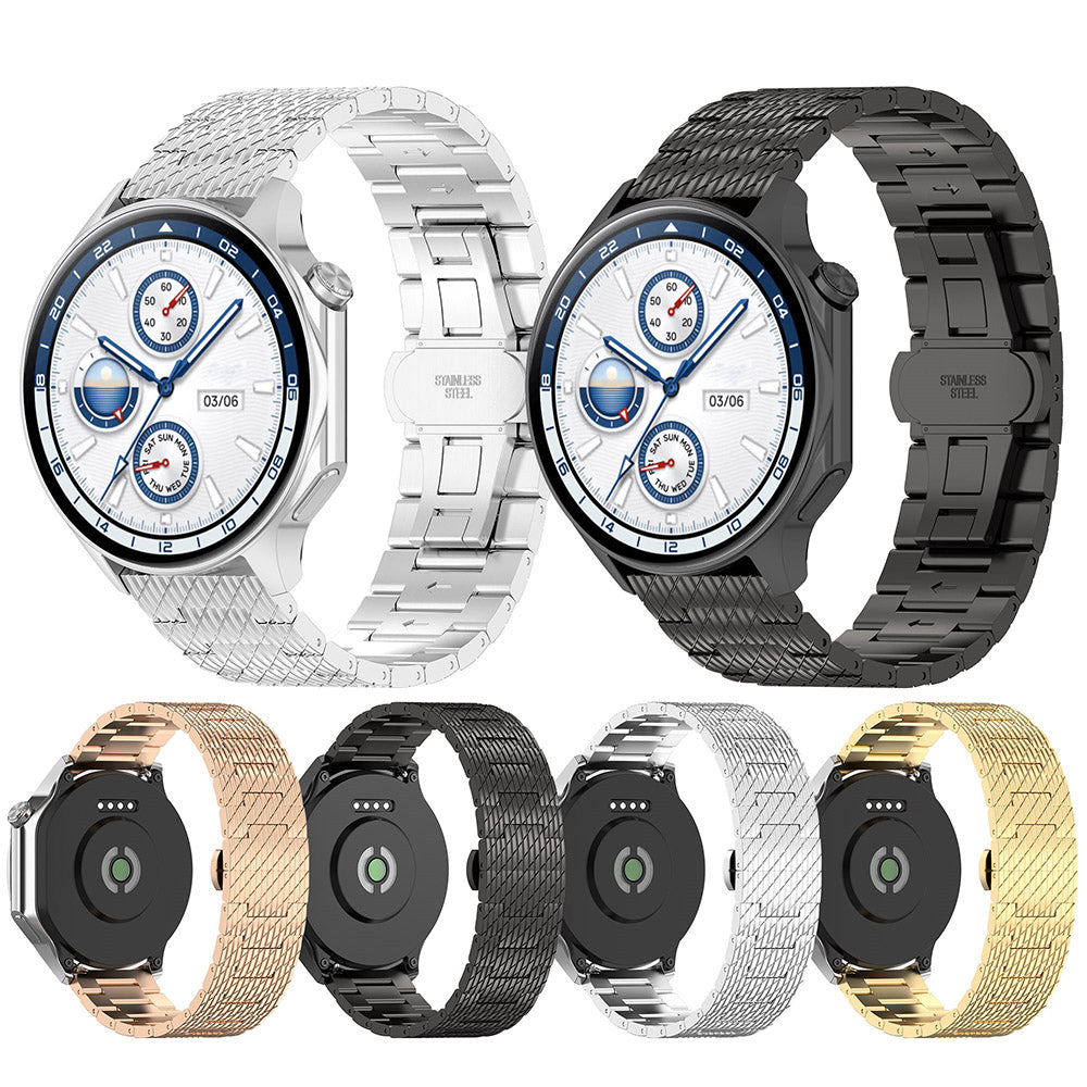 Techsuit W052 Armband für Samsung Galaxy Watch / Huawei Watch Series, 20mm, Roségold