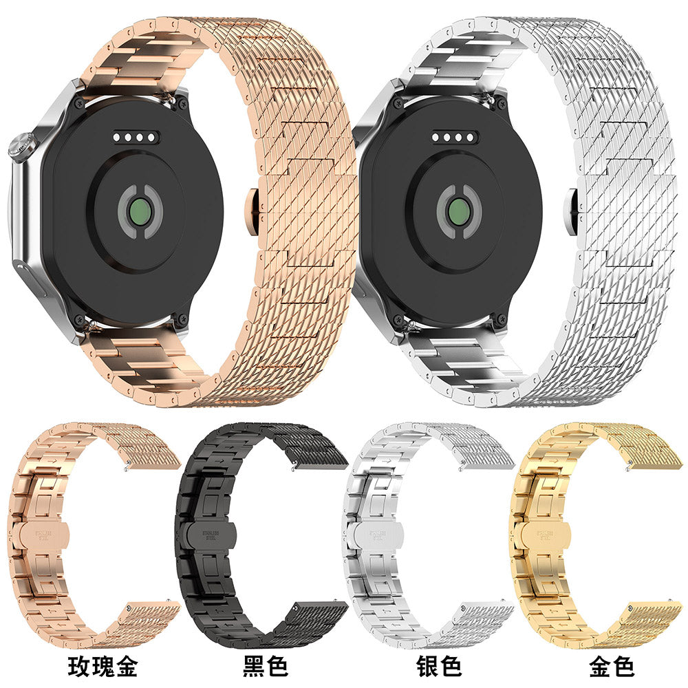 Techsuit W052 Armband für Samsung Galaxy Watch / Huawei Watch Series, 20mm, Roségold