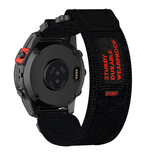 Techsuit W057 Armband für Garmin Instinct / Approach / Fenix Watch Series, 20mm, Schwarz