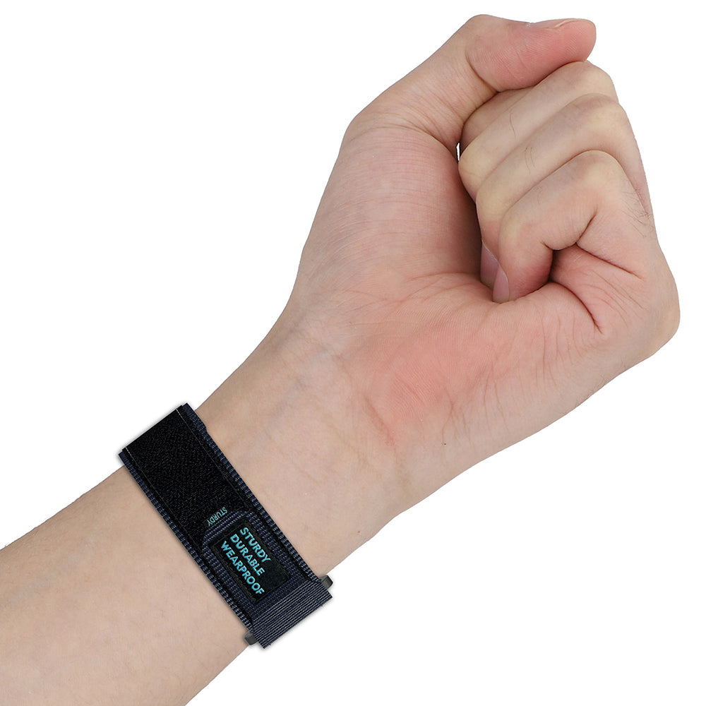 Techsuit W057 Strap for Garmin Instinct / Approach / Fenix Watch Series, 20mm, Black