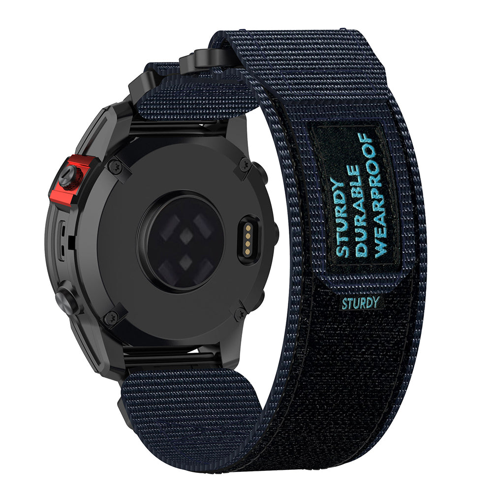 Techsuit W057 Strap for Garmin Watch Fenix Series, 26mm, Navy Blue